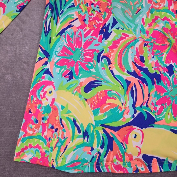 Lilly Pulitzer Liliana Casa Banana Printed Loop Neck Top Size Medium - Picture 8 of 12